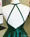 Sexy vert émeraude dos nu simples courtes robes de bal pas cher moins de 100, CM575