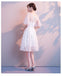 Sweet Off White Lace Φθηνά Homecoming Φορέματα Online, Φθηνά Κοντά Φορέματα Prom, CM775