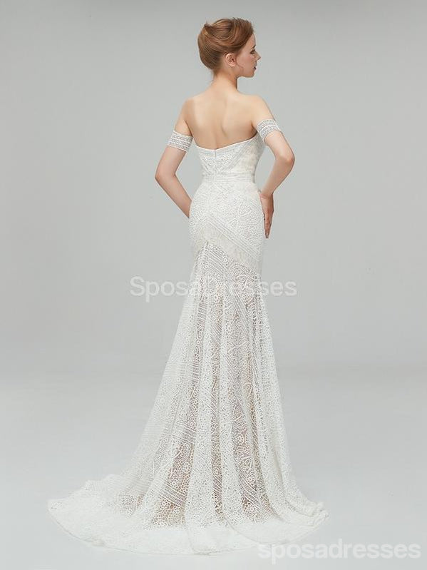 Αγαπημένη Lace Mermaid Γάμο Φορέματα Σε Απευθείας Σύνδεση, Φθηνά Δαντέλα Νυφικά Φορέματα, WD460
