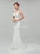 Dentelle classique bretelles sirène robes de mariée pas cher en ligne, robes de mariée uniques, WD560