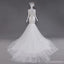 Querida Sexy sem encosto Sereia Pérolas Frisado Casamento Vestidos de Noiva Barato, Feito de Casamento Vestidos de Noiva, WD277
