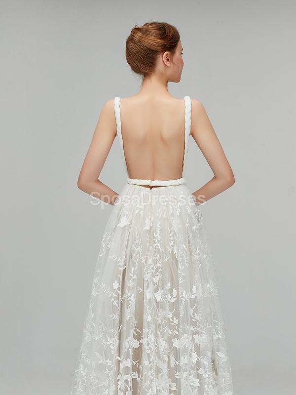 Sexy Backess Lace A-line Cheap Wedding Dresses Online, Cheap Bridal Dresses, WD559
