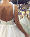 L'organza épais ivoire attache des robes de mariée de Ball Gwon les robes de noce d'A-ligne en ligne, bon marché, WD466