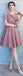 Dusty Pink Short Misapparié Simple Cheap Bridesmaid Dresses Online, WG510