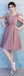 Dusty Pink Short Misapparié Simple Cheap Bridesmaid Dresses Online, WG510