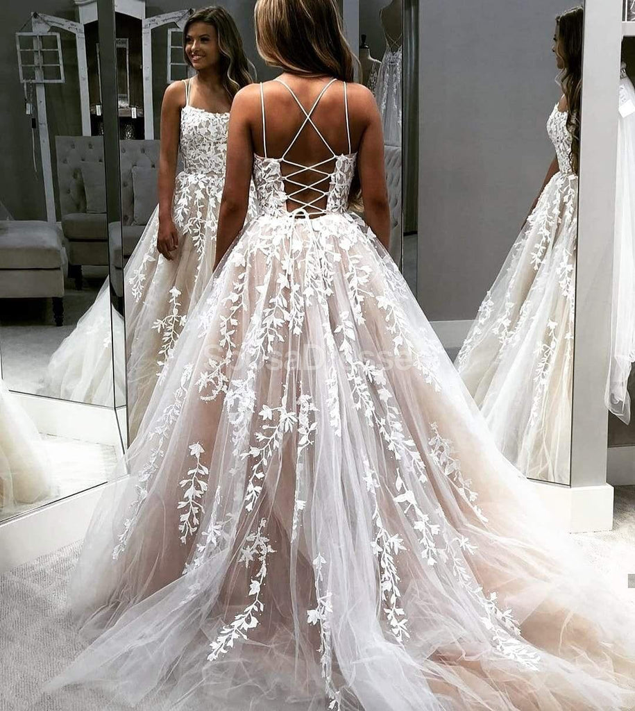 Κίτρινο Lace Applique Φορτωμένο Βραδινά Χορός Χορός, Βραδινά Κόμμα Prom Φορέματα, 12272