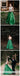 Halter Beaded Green Skirt A-line Long Evening Prom Dresses, Cheap Sweet 16 Dresses, 18310