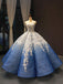 Cou de bijou Ombre robes de bal d'étudiants de soir de robe de boule bleues, robes de bal d'étudiants du parti du soir, 12254