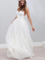 Sexy Backless Spaghetti Straps Wedding Dresses, Simple Long Custom Wedding Gowns, 17092