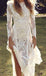Long Sleeves Lace Mermaid Long Γαμήλια Φορέματα Online, Φθηνά Νυφικά Φορέματα, WD532