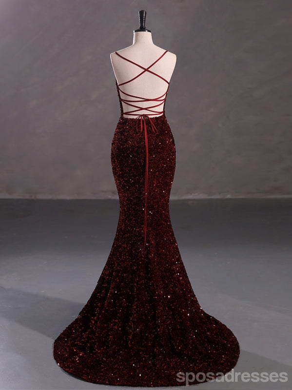 Querida pescoço ouro lantejoulas uma linha barato longo Evening Prom Dresses, Evening Party Prom Dresses, 12350