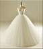 Strapless Uma linha de Tulle Vestidos de Noiva, 2017 Simples encomenda Longos Vestidos de Casamento, Vestidos de Noiva a preços Acessíveis, 18001