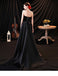 Querida pescoço ouro lantejoulas uma linha barato longo Evening Prom Dresses, Evening Party Prom Dresses, 12350