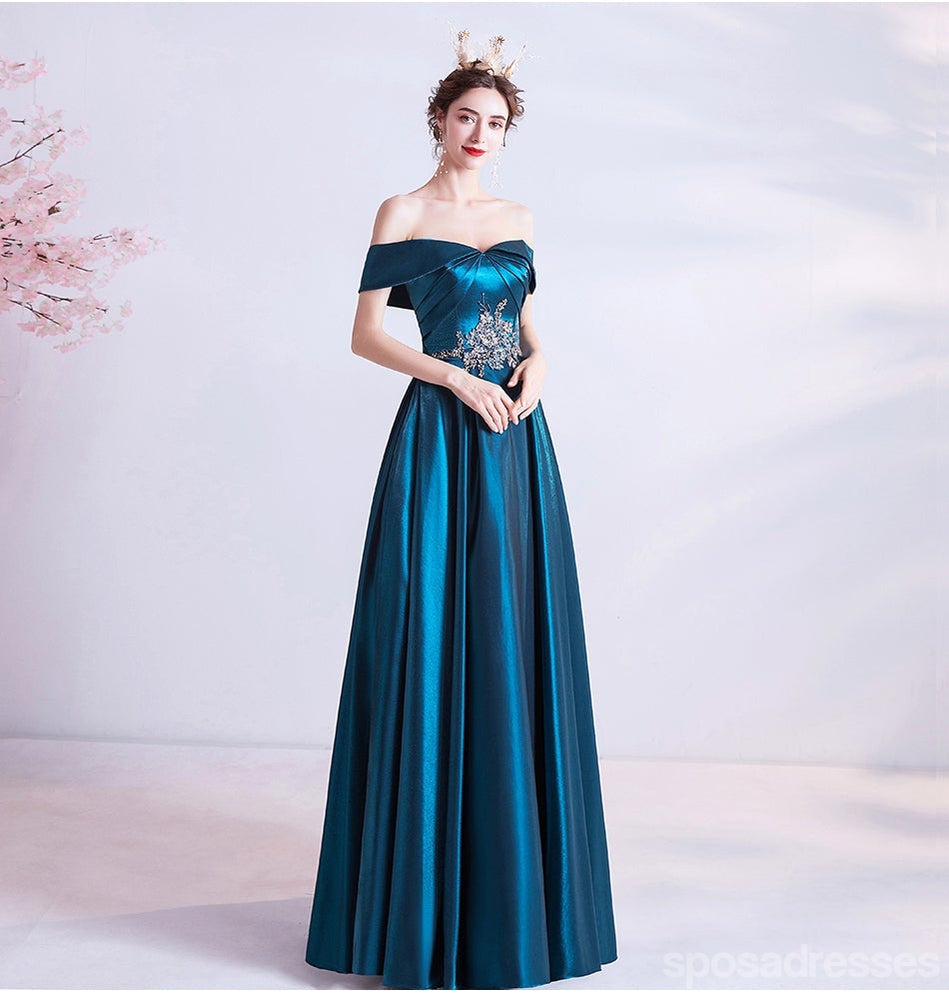 Querida pescoço ouro lantejoulas uma linha barato longo Evening Prom Dresses, Evening Party Prom Dresses, 12350