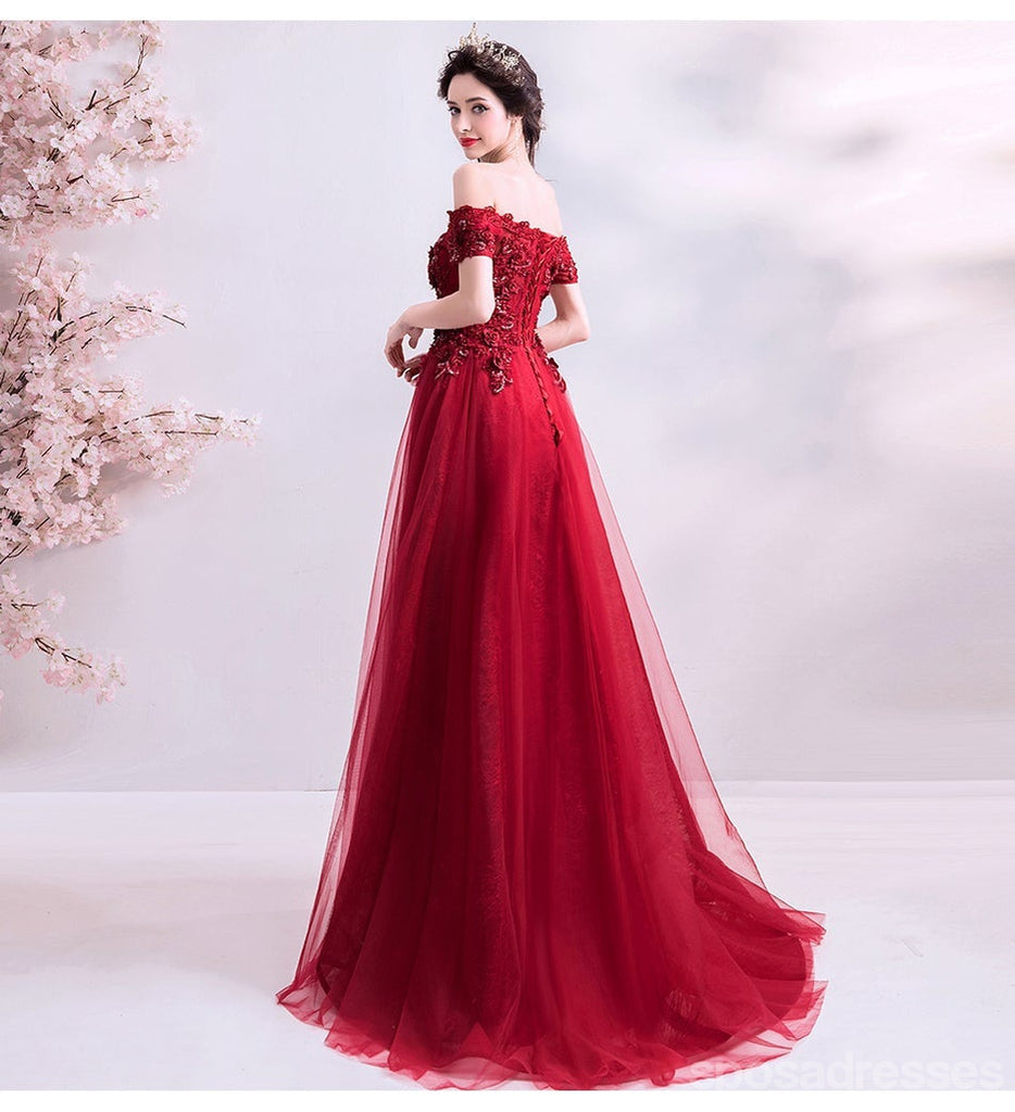 Querida pescoço ouro lantejoulas uma linha barato longo Evening Prom Dresses, Evening Party Prom Dresses, 12350