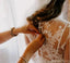 Long Sleeves A-line Illusion Handmade Lace Wedding Dresses,WD735
