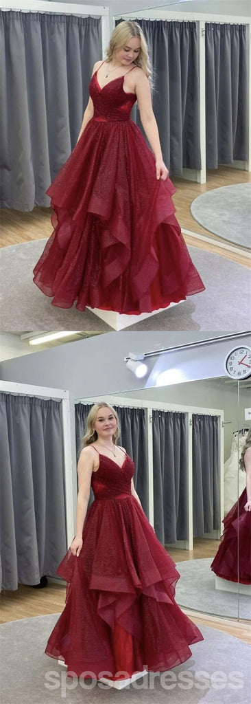 Querida pescoço ouro lantejoulas uma linha barato longo Evening Prom Dresses, Evening Party Prom Dresses, 12350