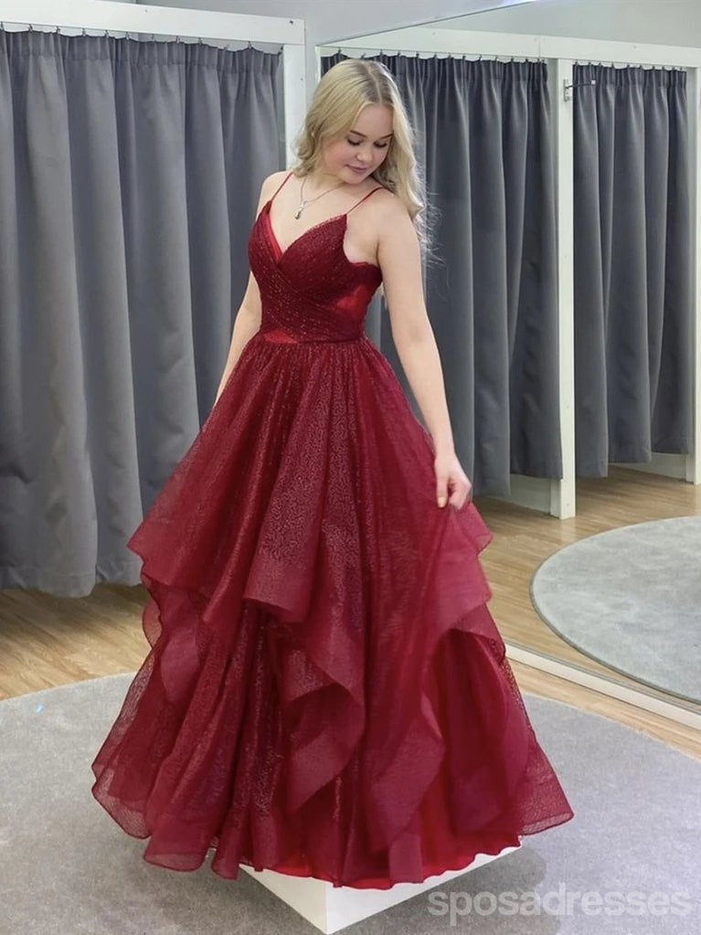 Querida pescoço ouro lantejoulas uma linha barato longo Evening Prom Dresses, Evening Party Prom Dresses, 12350