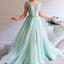 Querida pescoço ouro lantejoulas uma linha barato longo Evening Prom Dresses, Evening Party Prom Dresses, 12350