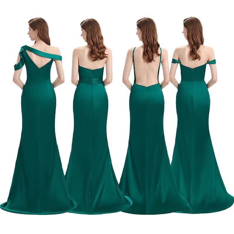 Exclusive Mismatched Red Mermaid Cheap Bridesmaid Dresses Online, WG936