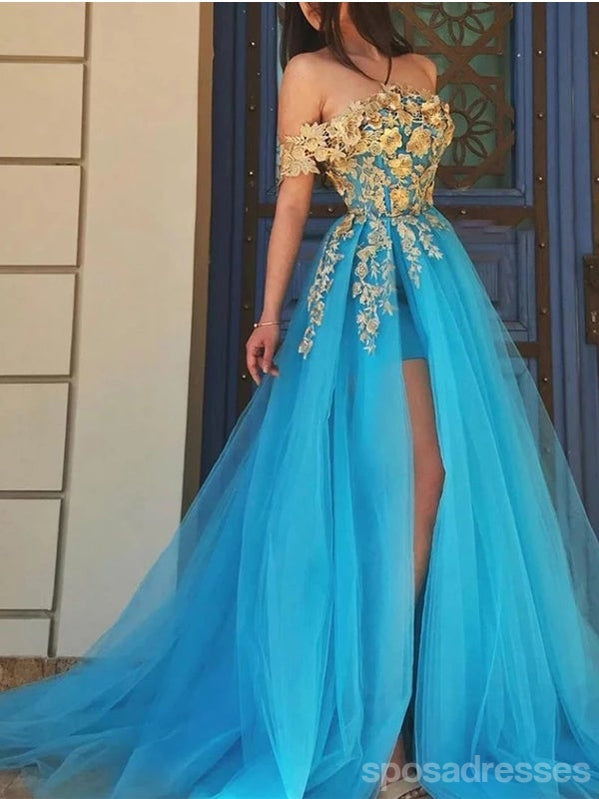 Querida pescoço ouro lantejoulas uma linha barato longo Evening Prom Dresses, Evening Party Prom Dresses, 12350