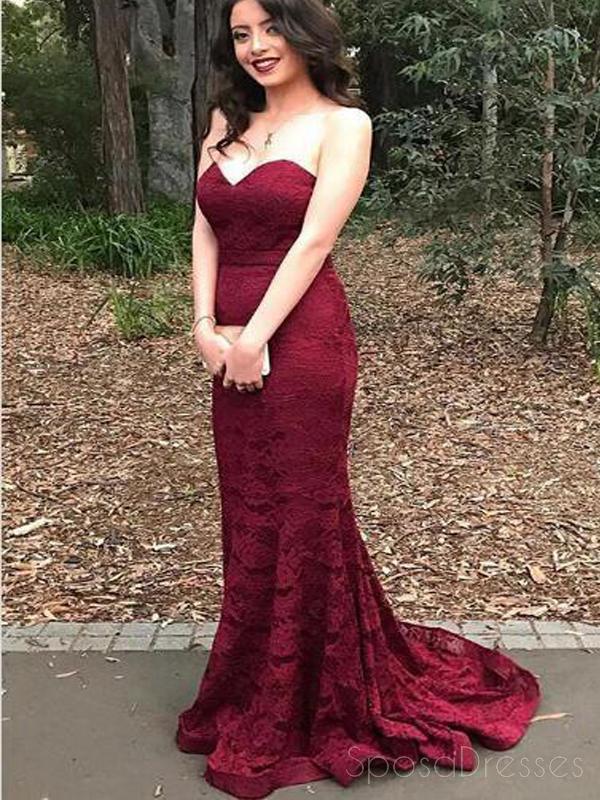 Querida Vermelho Laço da Sereia da Noite Vestidos de Baile, 2018 Longo de Festa Vestido de Baile,17087
