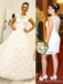 Lace See Through Detachable Skirt A-line Cheap Wedding Dresses Online, WD412