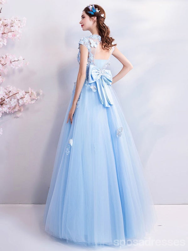 Querida pescoço ouro lantejoulas uma linha barato longo Evening Prom Dresses, Evening Party Prom Dresses, 12350