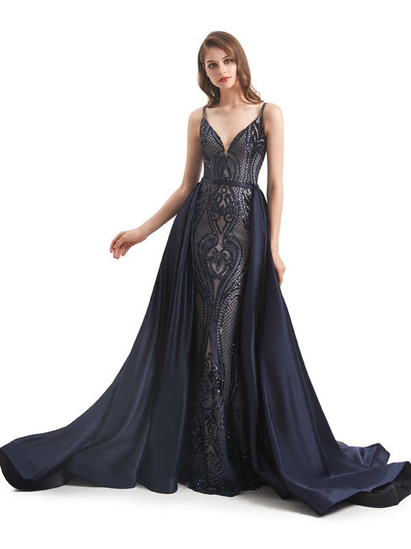 Querida pescoço ouro lantejoulas uma linha barato longo Evening Prom Dresses, Evening Party Prom Dresses, 12350
