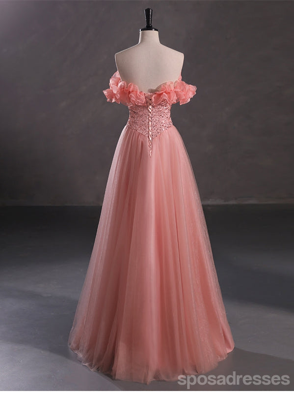 Querida pescoço ouro lantejoulas uma linha barato longo Evening Prom Dresses, Evening Party Prom Dresses, 12350