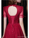 Querida pescoço ouro lantejoulas uma linha barato longo Evening Prom Dresses, Evening Party Prom Dresses, 12350