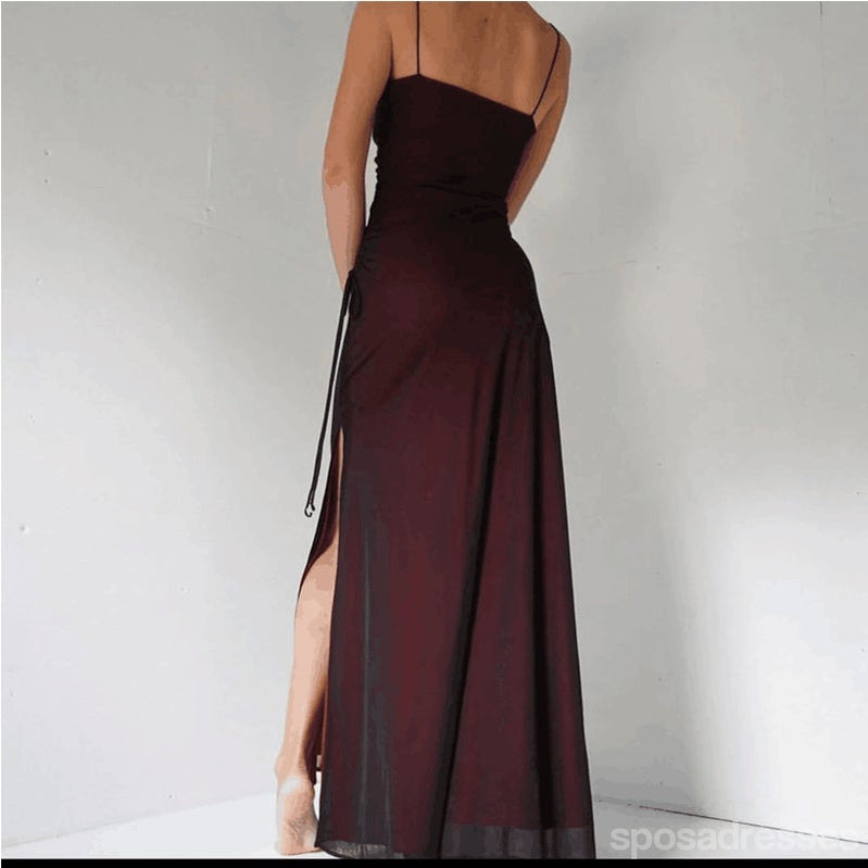 Simple Dusty Rose Φορέματα μακράς γοργόνας Φορέματα παράνυμφων σε απευθείας σύνδεση, WG548