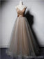 Querida pescoço ouro lantejoulas uma linha barato longo Evening Prom Dresses, Evening Party Prom Dresses, 12350