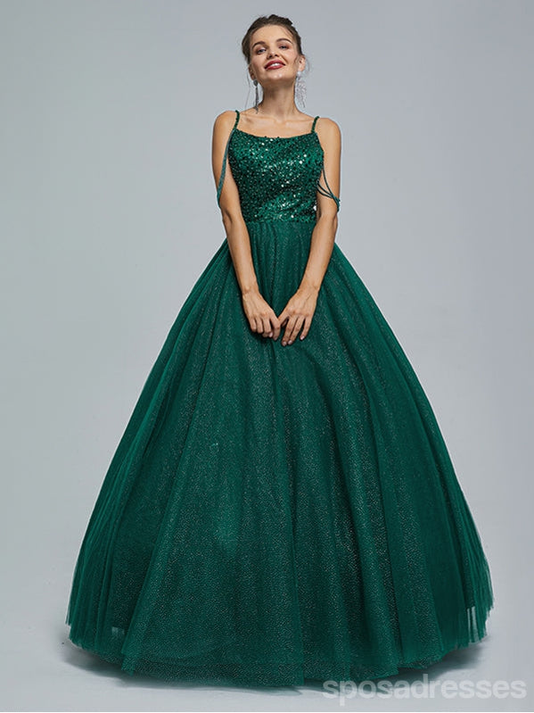 Querida pescoço ouro lantejoulas uma linha barato longo Evening Prom Dresses, Evening Party Prom Dresses, 12350