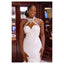 Halter Sexy See Through Lace Mermaid Wedding Dresses, Mermaid Wedding Gown, WD697