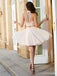 Blush Ροζ δύο κομμάτια Halter Beaded φθηνά φορέματα Homecoming σε απευθείας σύνδεση, CM719