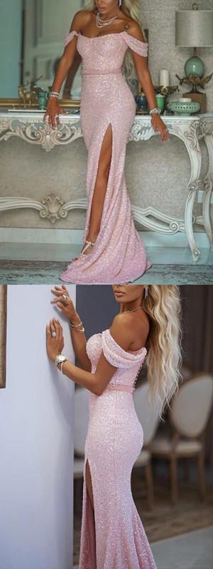 Querida pescoço ouro lantejoulas uma linha barato longo Evening Prom Dresses, Evening Party Prom Dresses, 12350