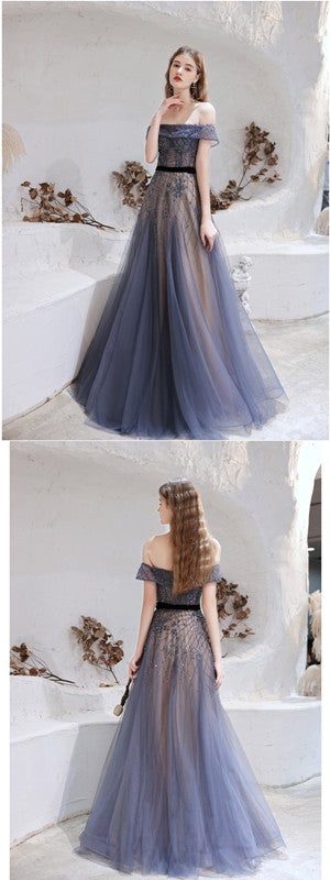 Querida pescoço ouro lantejoulas uma linha barato longo Evening Prom Dresses, Evening Party Prom Dresses, 12350