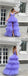 Purple A-line Straps V-neck Long Prom Dresses Online, Dance Dresses,12606