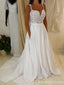 Two Straps Γλυκό Lace A-line Φθηνά Νυφικά Online, WD334