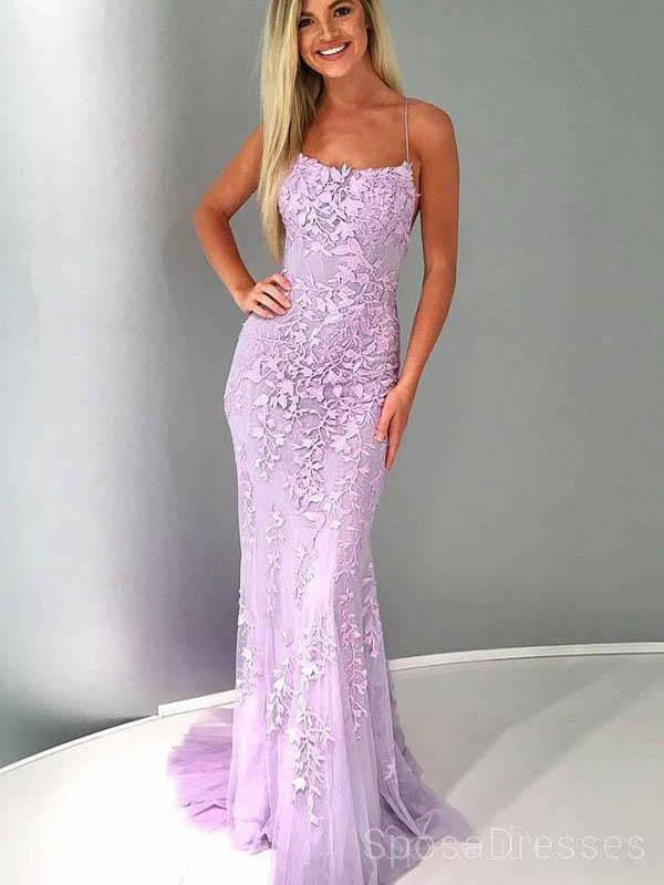 Προκλητικά Backless Μπλε Δαντέλα Γοργόνα Σέσουλα Μακριά Φορέματα Prom Βραδιού, Φθηνή Γλυκό 16 Φορέματα, 18380