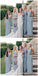 Chiffon One Shoulder Side Slit Long Cheap Bridesmaid Dresses Online, WG247