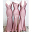 Simple Dusty Rose Φορέματα μακράς γοργόνας Φορέματα παράνυμφων σε απευθείας σύνδεση, WG548