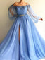 Querida pescoço ouro lantejoulas uma linha barato longo Evening Prom Dresses, Evening Party Prom Dresses, 12350
