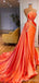 Orange Mermaid Sweetheart Cheap Long Prom Dresses,Evening Party Dresses,12894