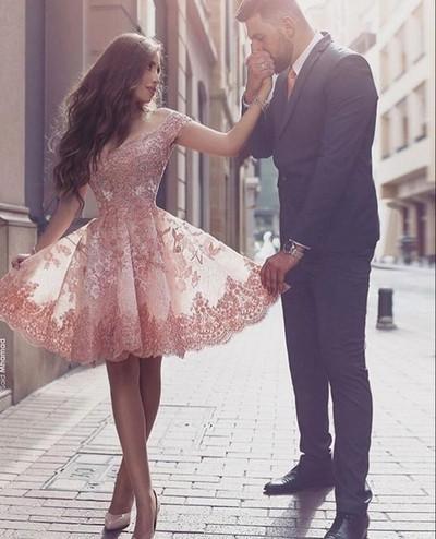 Off Ombro Pêssego Laço de Tule Baile Vestidos de Baile Barato, Vestidos de Regresso a casa, CM351