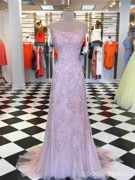 Προκλητικά Backless Μπλε Δαντέλα Γοργόνα Σέσουλα Μακριά Φορέματα Prom Βραδιού, Φθηνή Γλυκό 16 Φορέματα, 18380