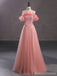 Querida pescoço ouro lantejoulas uma linha barato longo Evening Prom Dresses, Evening Party Prom Dresses, 12350