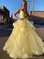 Querida pescoço ouro lantejoulas uma linha barato longo Evening Prom Dresses, Evening Party Prom Dresses, 12350