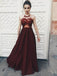 Ver Sexy Através de Maroon Lace Halter Longo Costume Noite Vestidos de Baile, 17409